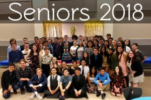 Seniors at the Band Banquet 2018