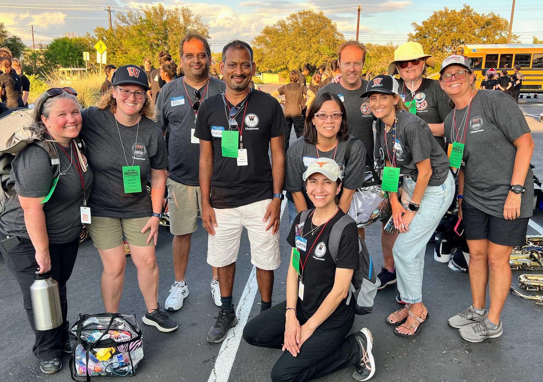 Photo of Chaperones at Westwood High School Band